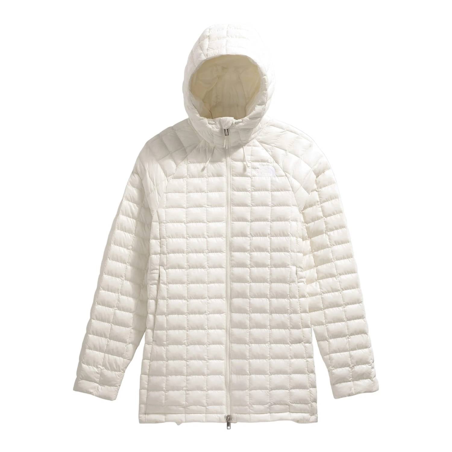 THE NORTH FACE Thermoball HD Hooded Parka in white dune edge - women's jacket - alternate view