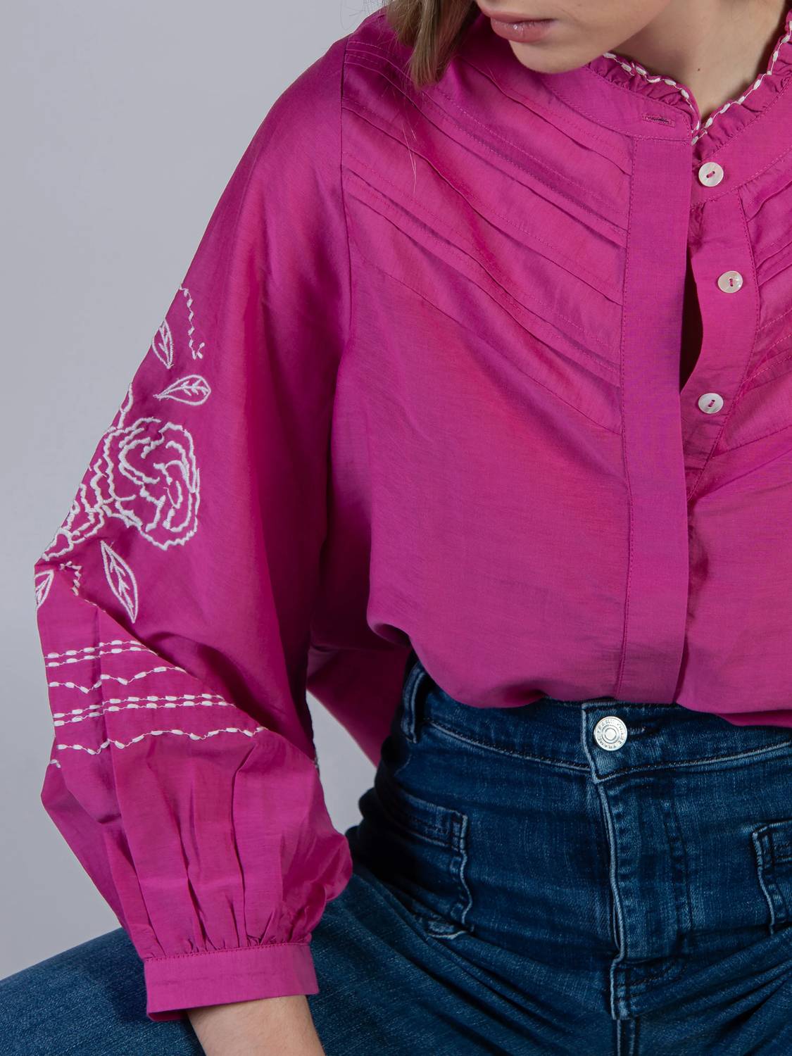 Cape Cove - Camellia Silk Cotton Blouse