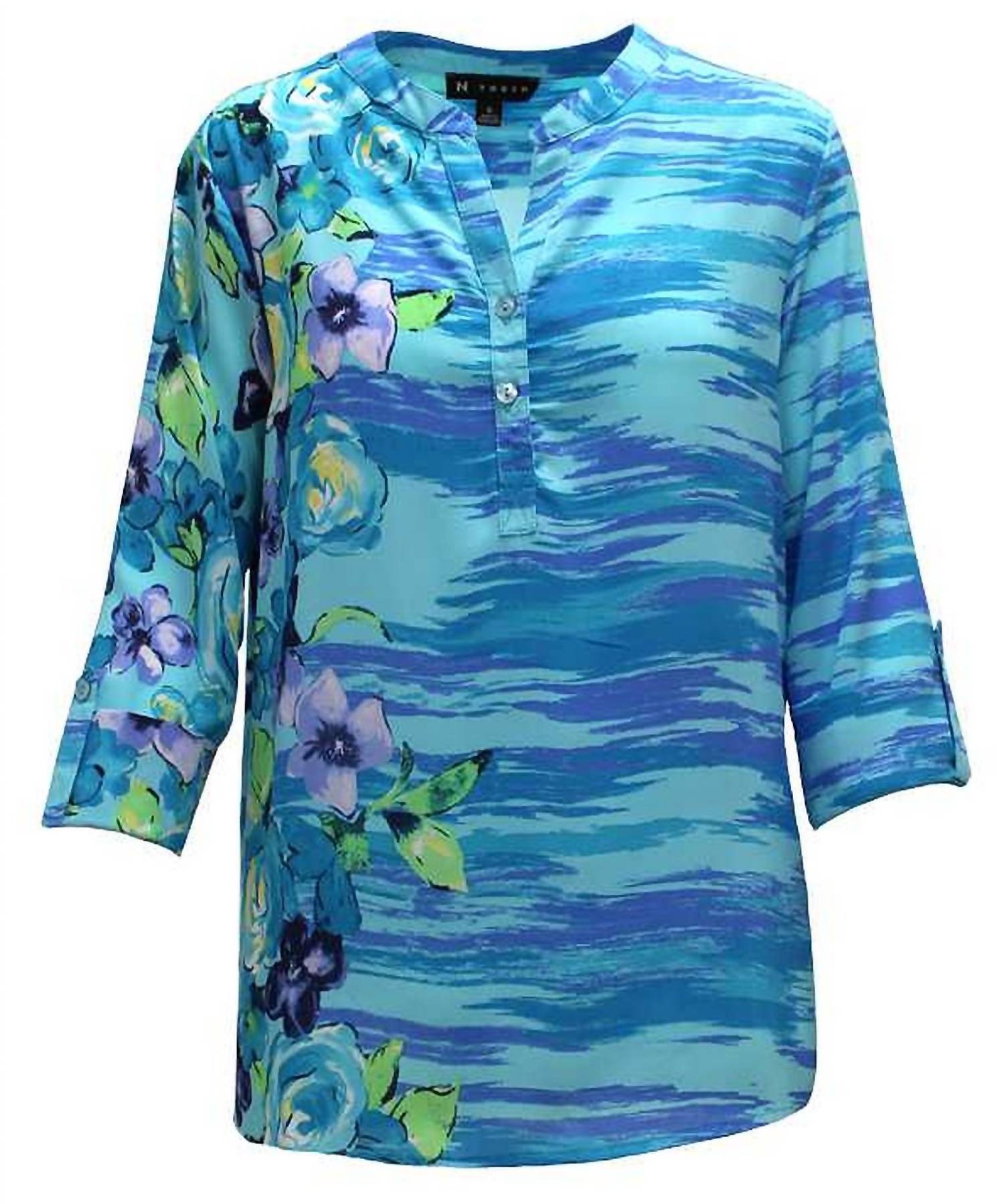 N Touch - Women's Leda Floral Print Top