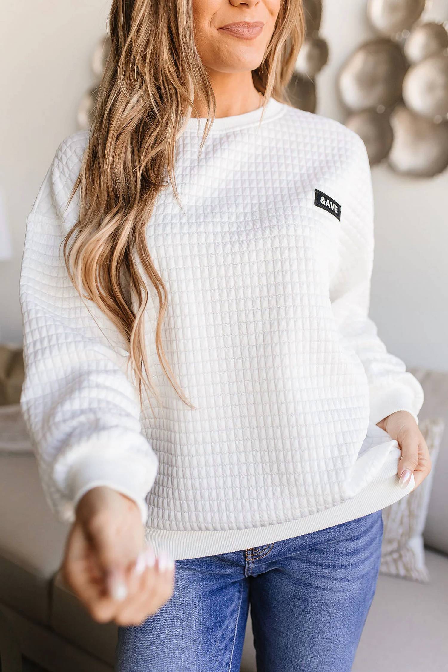 Ampersand Ave - Quilted Pullover Sweater