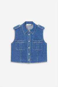 FRAME Major Utility-style Shirt in regulation - women's shirt - detail view