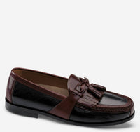 JOHNSTON & MURPHY Men's Aragon Ii Tassel Loafer in black brown - women's flats