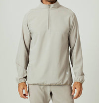 7Diamonds Men's Oxygenate Quarter Zip Pullover in sand - men's sweater - detail view