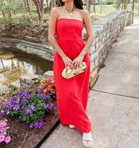 Olivaceous - Sienna Strapless Maxi Dress
