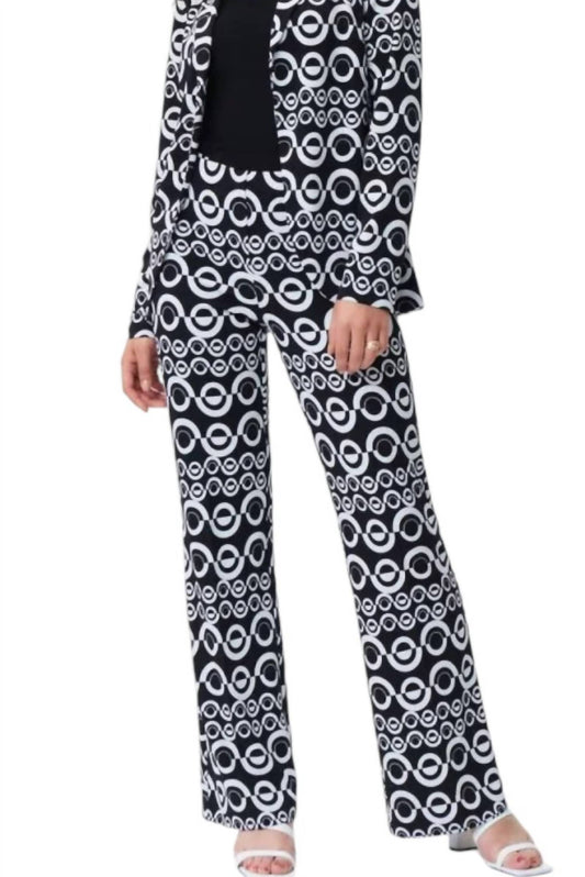 Joseph Ribkoff - Geometric Print Pants