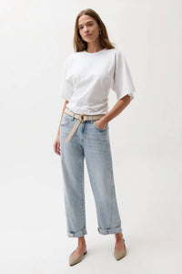 Pistola - Kacey Cuff Bow Leg Jeans