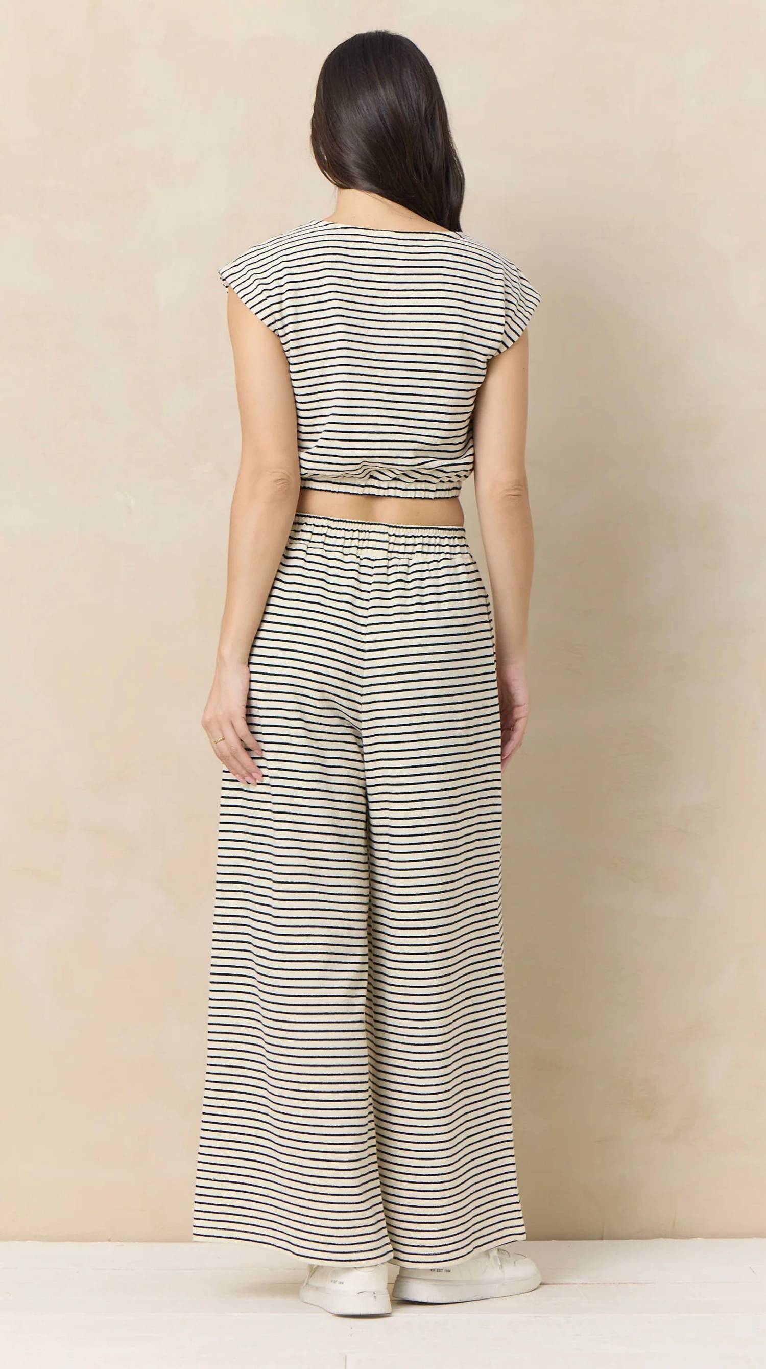 Vintage Havana - French Terry Wide Leg Pant