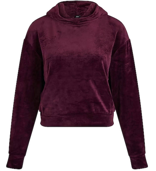 Velour Cropped Pullover