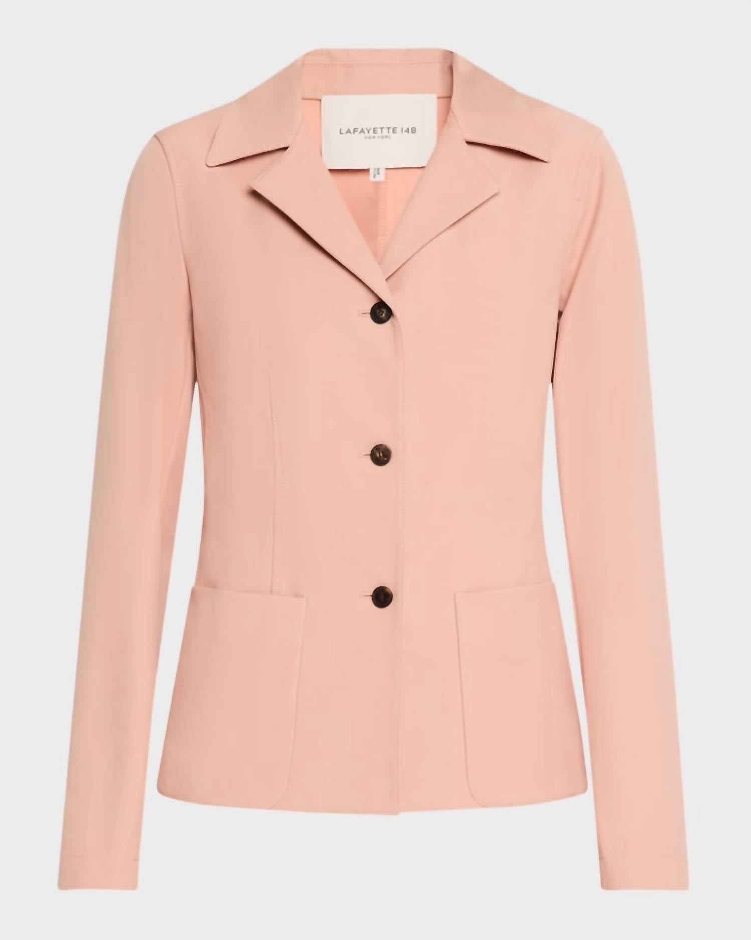 Lafayette 148 - Notched-lapel Techno Stretch Twill Jacket