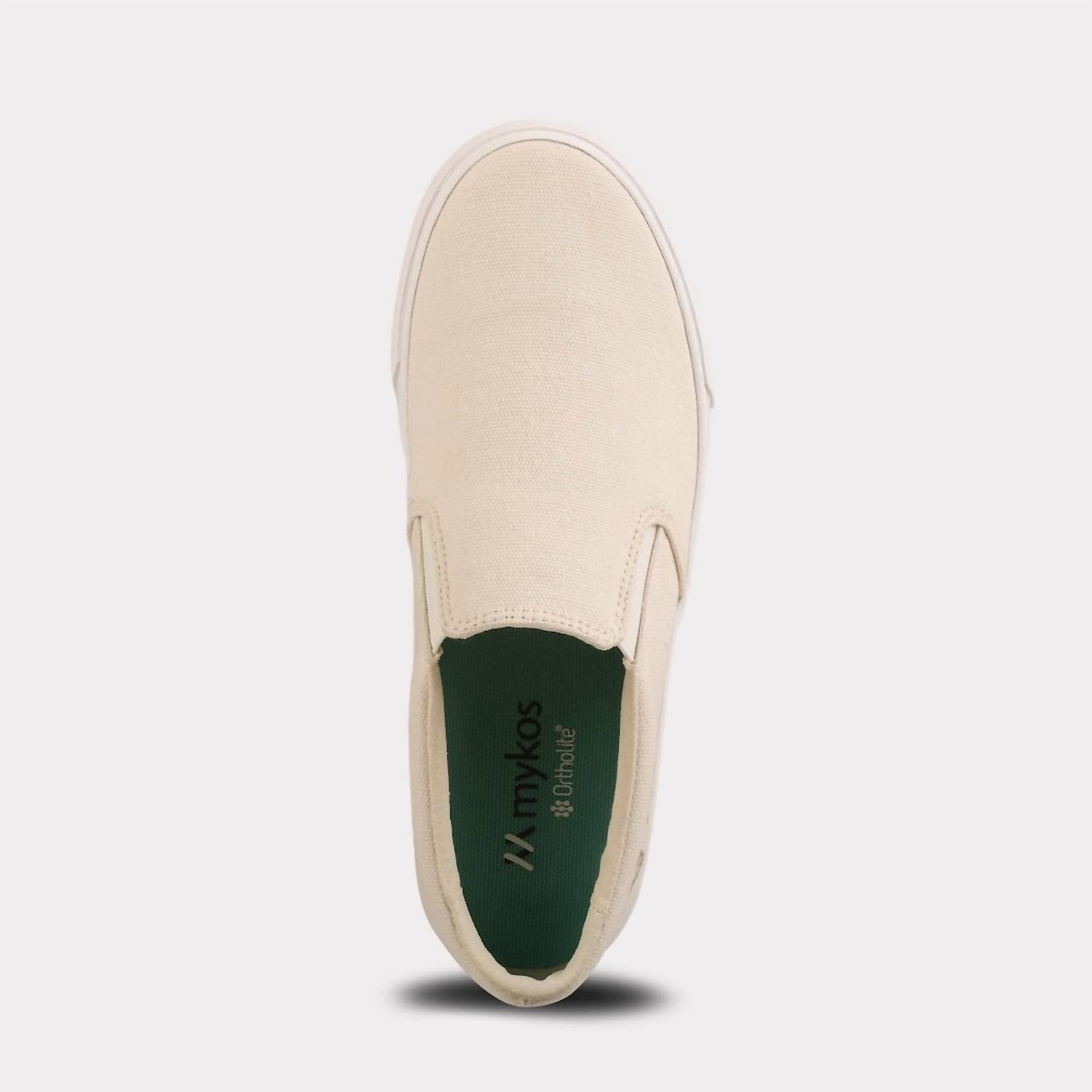 Mykos Women's Piper Slip-on Shoe in cream - women's sneaker - view 7