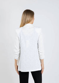 Joseph Ribkoff - Woven Jacquard Texture Boxy Blazer