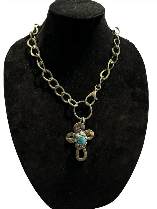 Art By Amy Labbe - Cross Center Necklace