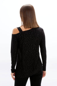 Sympli - One Shoulder Long Sleeve Top