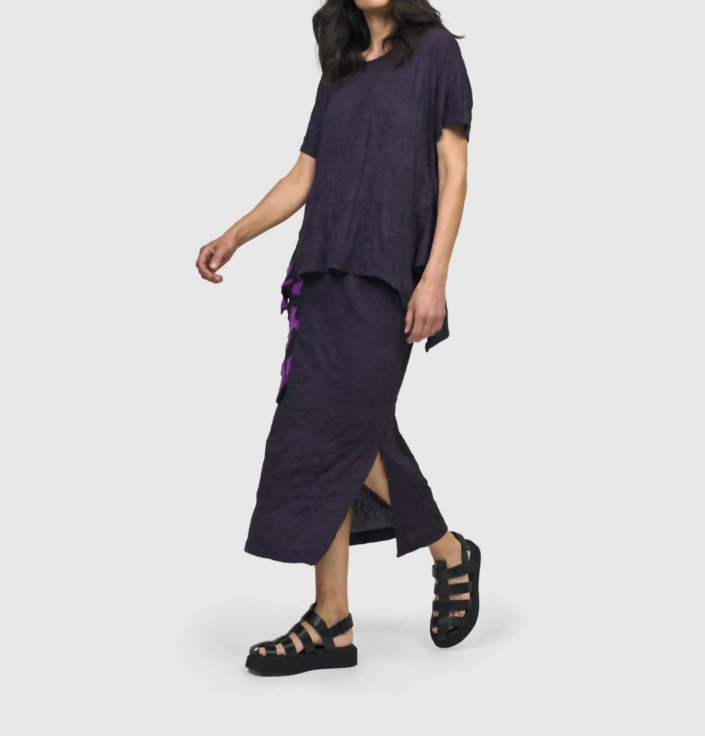 ALEMBIKA Asteroid Pencil Skirt in violet - women's skirt - view 9