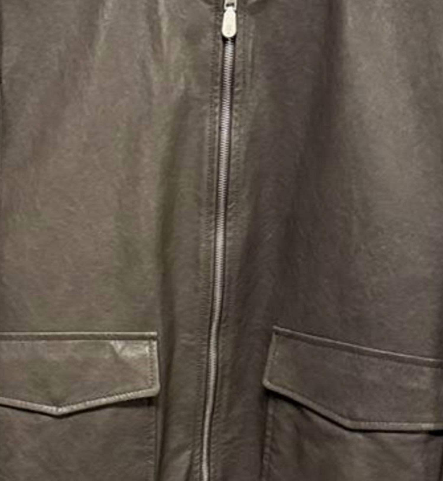 Eleventy - Men Leather Bomber Jacket