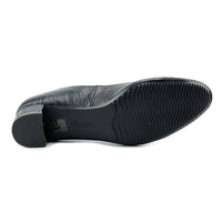 J. Renee Women's Bambalina Block Heel Pump in black lizard - women's heels - alternate view
