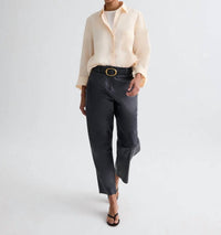 TWP Next Morning Shirt in creme de peche - women's shirt