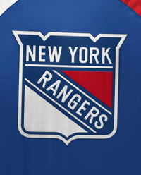 Starter - Youth New York Rangers Varsity Satin Full-snap Jacket
