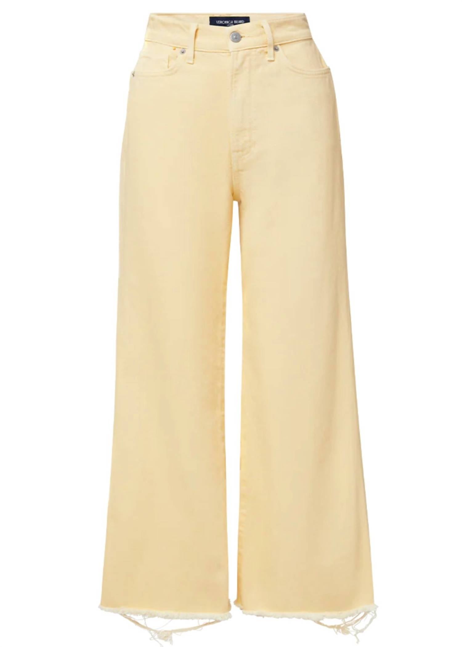 Veronica Beard - Taylor Cropped Wide Leg Jeans
