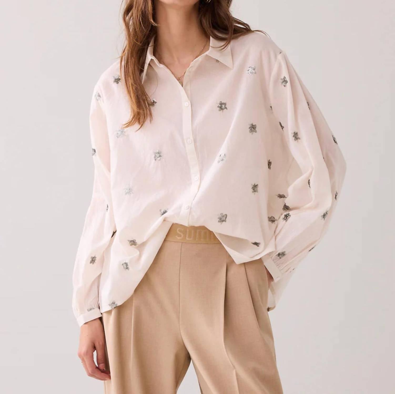 Summum - Scattered Embroidered Blouse