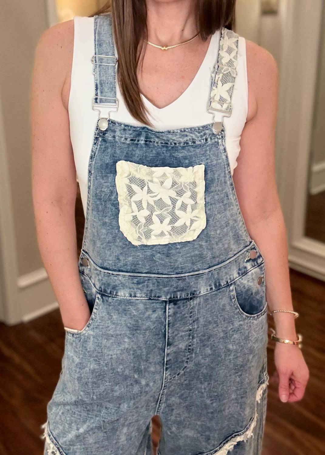 Pol - Lace Overalls