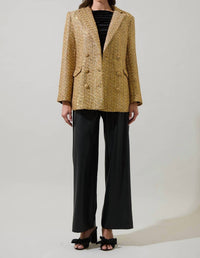 Sugarlips - Tamary Tweed Vesta Collared Blazer