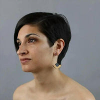 Rowena Sheen - Women's Wood Pendulum Drop Earrings