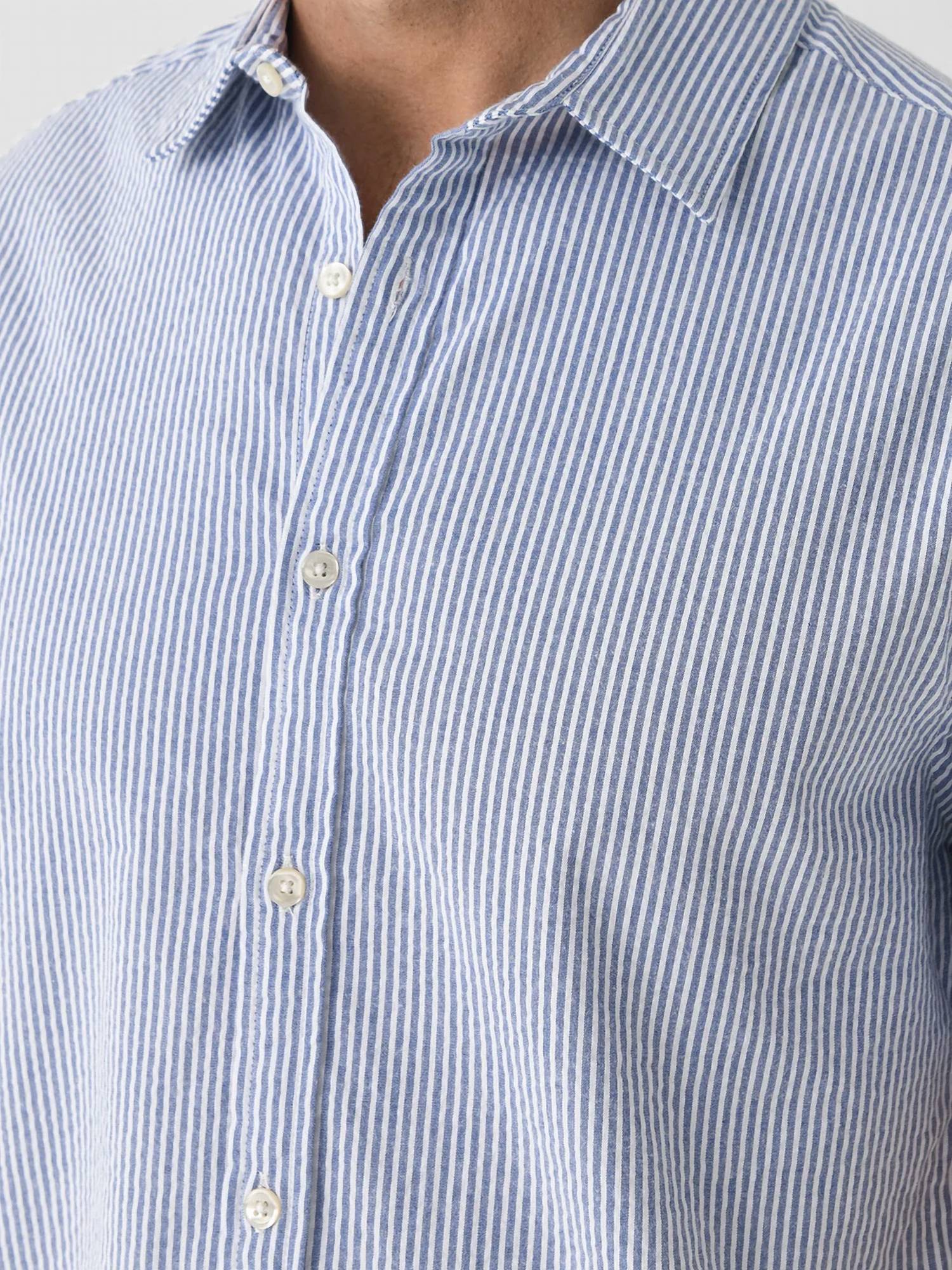 Fair Harbor - Seersucker Button Up Shirt