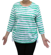 Links - Women's Striped Drawstring Top