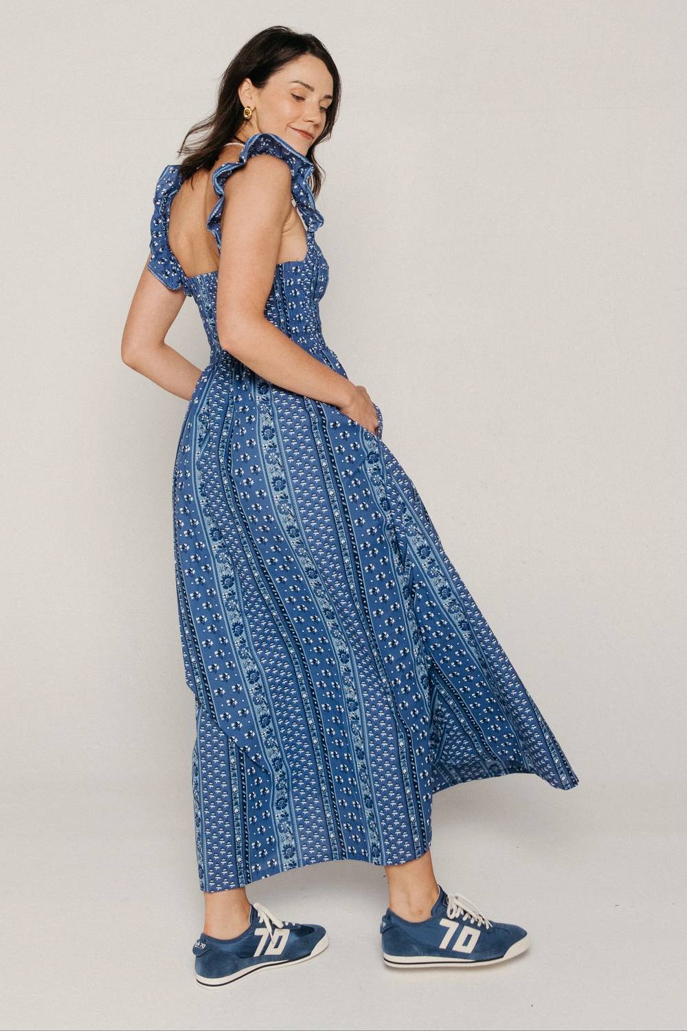 The New Society - Mare Print Maxi Dress
