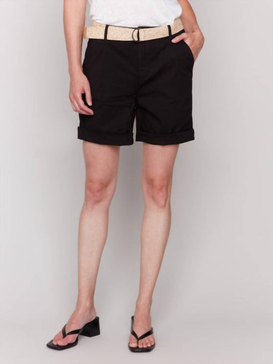 Charlie B - Cuffed Shorts With Belt