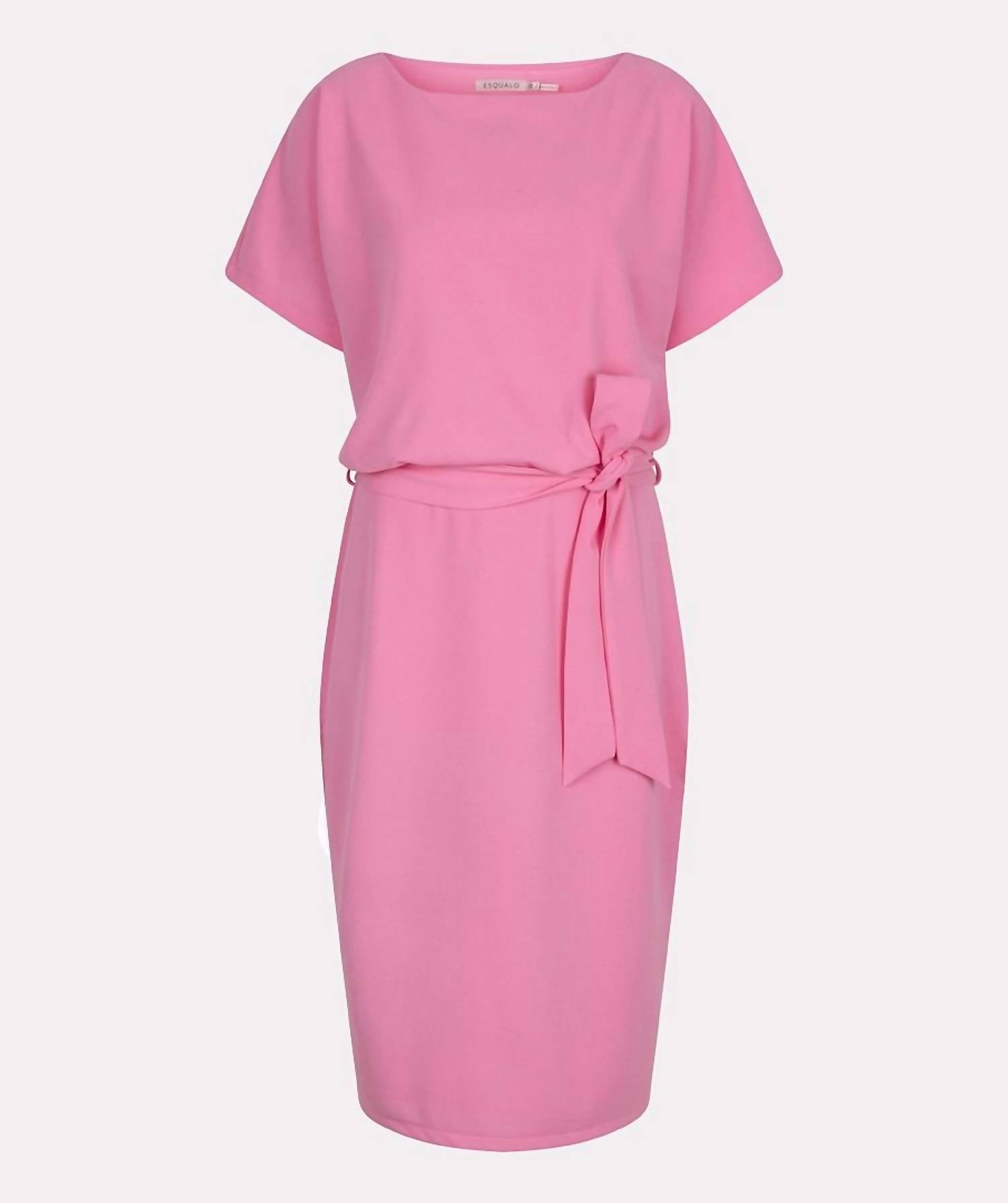 ESQUALO Sasa Short Sleeve Batwing Dress in rose - women's dress - view 5