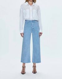 Pistola - Penny High Rise Wide Leg Crop Jean