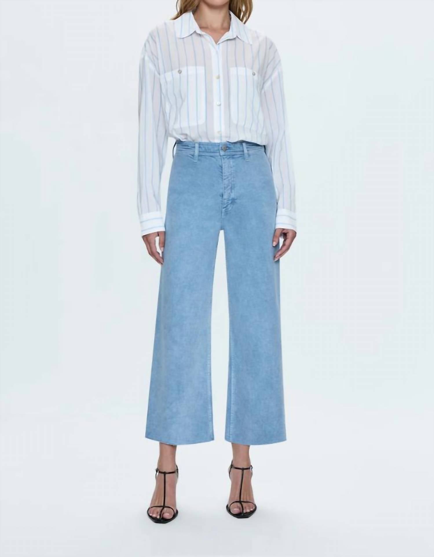 Pistola - Penny High Rise Wide Leg Crop Jean
