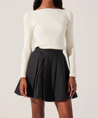 ASTR Antheia Skirt in black - women's skirt - alternate view