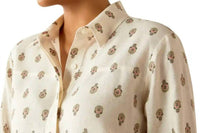 ARIAT Pocklington Long Sleeve Blouse in echoing motif - women's blouse - view 4