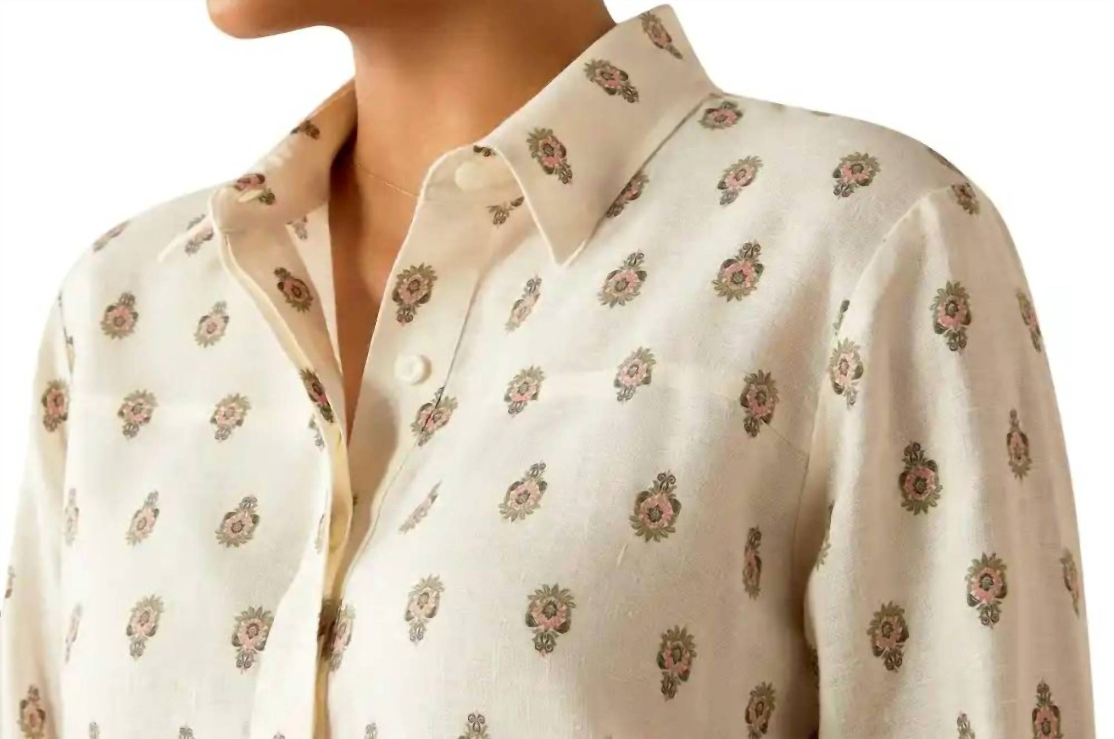 ARIAT Pocklington Long Sleeve Blouse in echoing motif - women's blouse - view 4