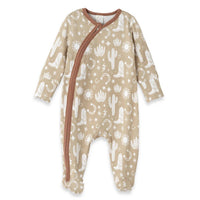 Tesa Babe - Baby's Wild West Long Sleeve Footed Zipper Romper