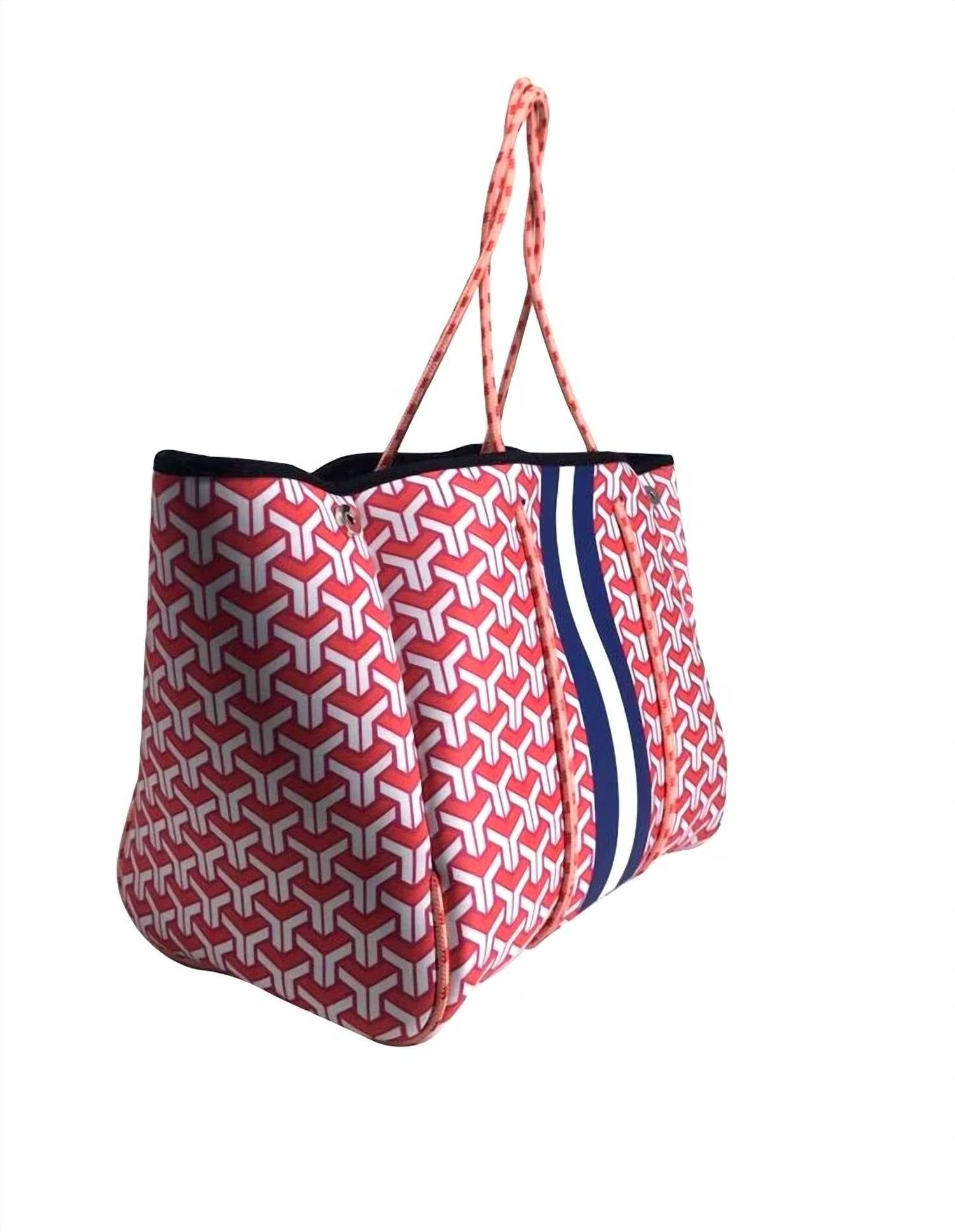 Skysheen - Women's Maze Neoprene Tote Bag