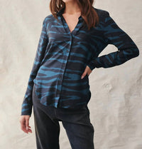 Bella Dahl - Flowy BD Zebra Print Shirt