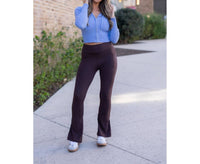 Julia Rose The Flare Leggings in brown - women's pants - view 6