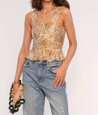 Heartloom - Pleated Ruffle Tank Top
