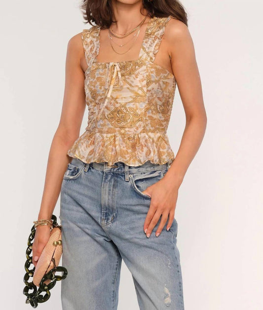 Heartloom - Pleated Ruffle Tank Top