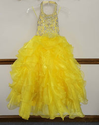 Little Rosie - Girl's Glitz Long Pageant Dress