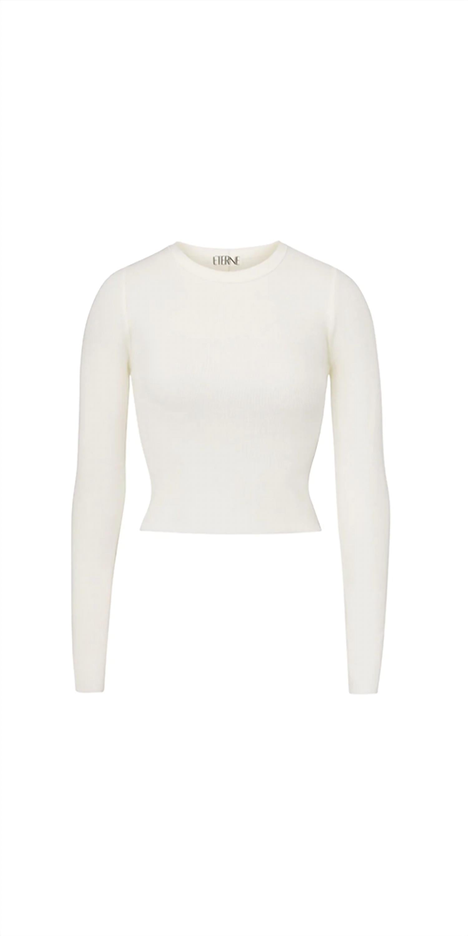 Eterne - Cropped Long Sleeve Fitted Top