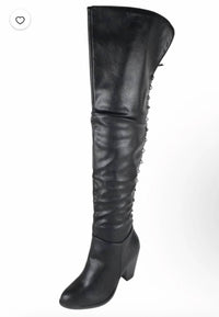 Surelymine - Women's Convertible Lace-up Knee-high And Thigh-high Boots