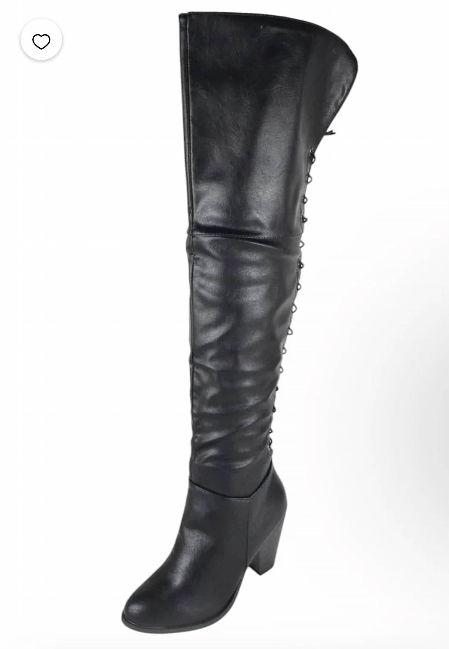 Surelymine - Women's Convertible Lace-up Knee-high And Thigh-high Boots