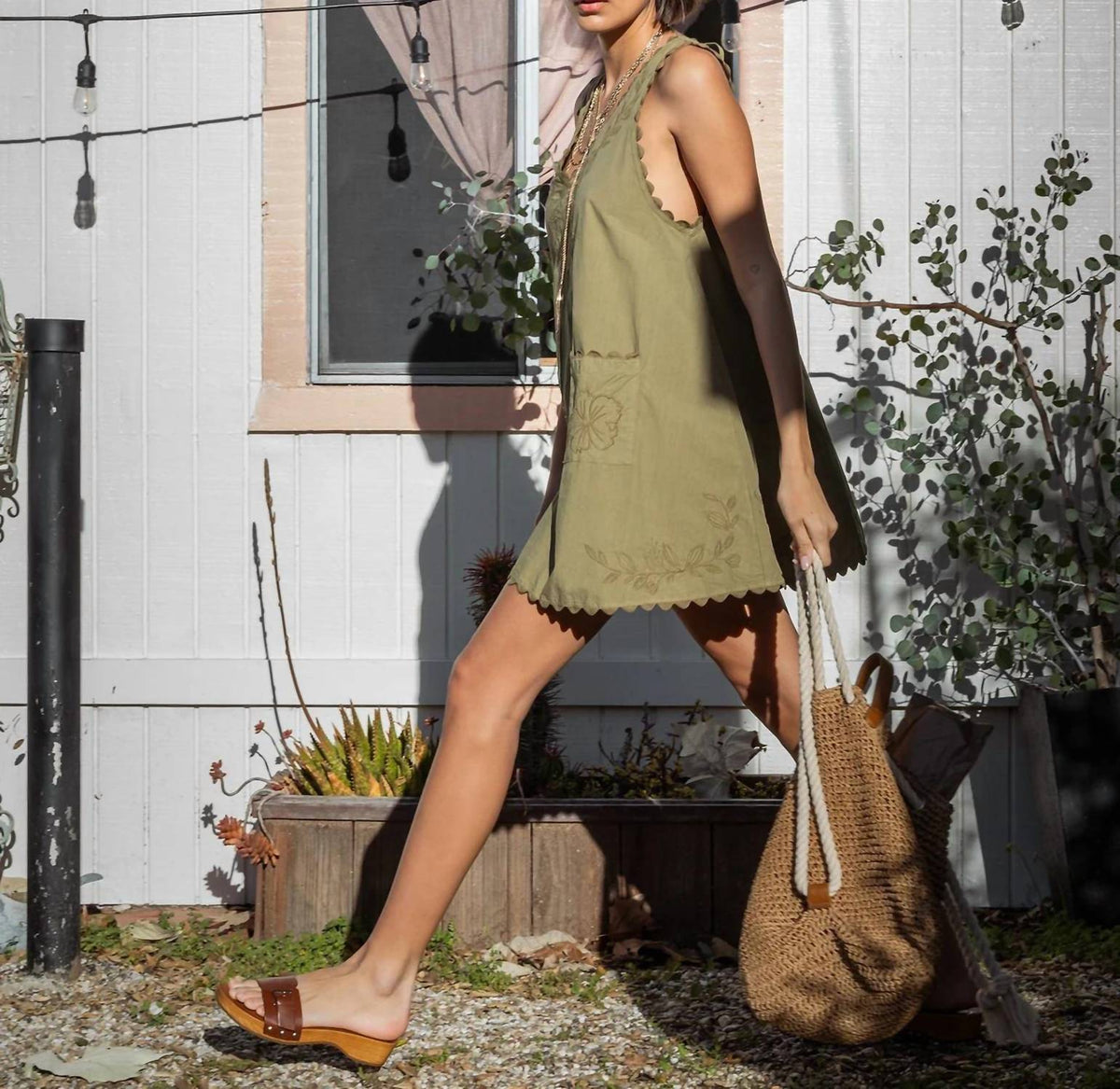 Young Fabulous & Broke - Kiona Mini Cotton Swing Mini Dress