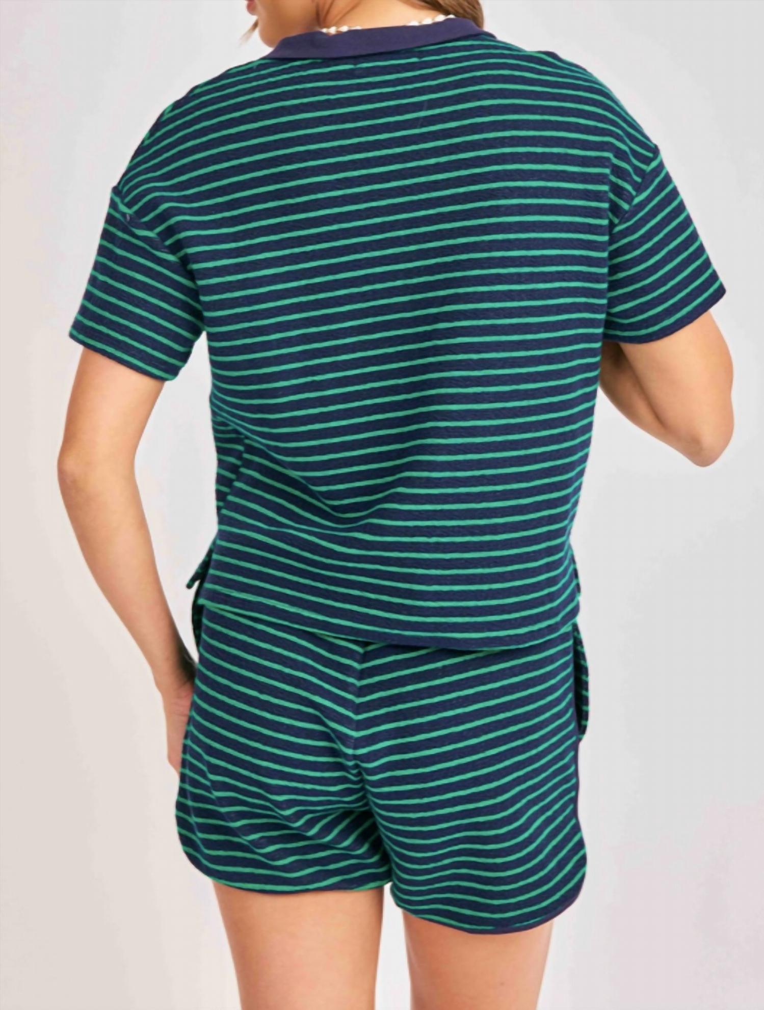 Sadie & Sage - Jetty Stripe Top