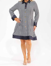 Karen T Design - Plaid Coat Dress